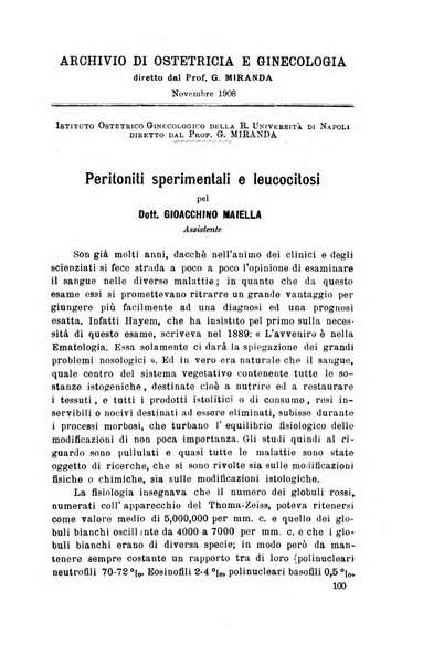 Archivio di ostetricia e ginecologia