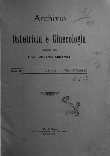 Archivio di ostetricia e ginecologia