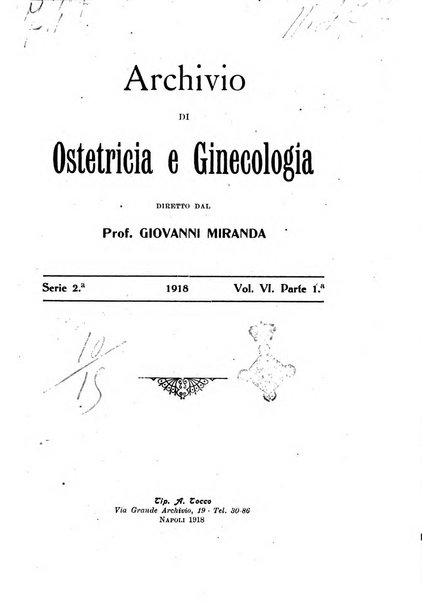 Archivio di ostetricia e ginecologia