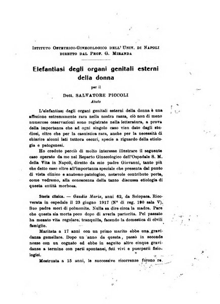 Archivio di ostetricia e ginecologia