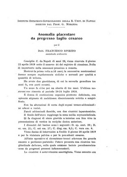 Archivio di ostetricia e ginecologia