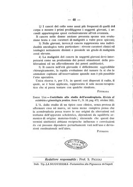 Archivio di ostetricia e ginecologia