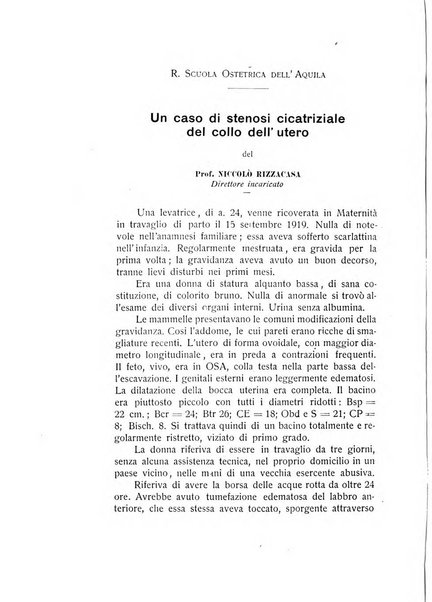 Archivio di ostetricia e ginecologia