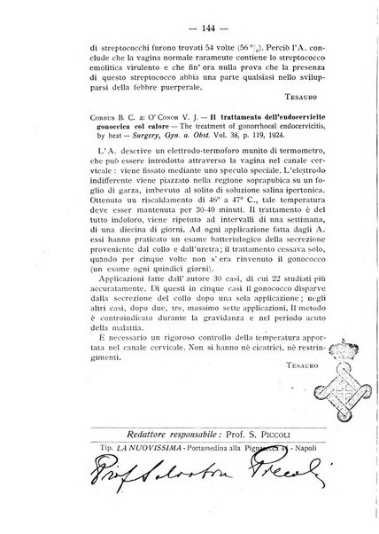 Archivio di ostetricia e ginecologia