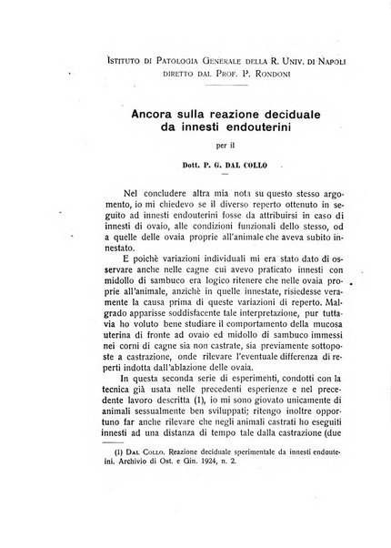 Archivio di ostetricia e ginecologia