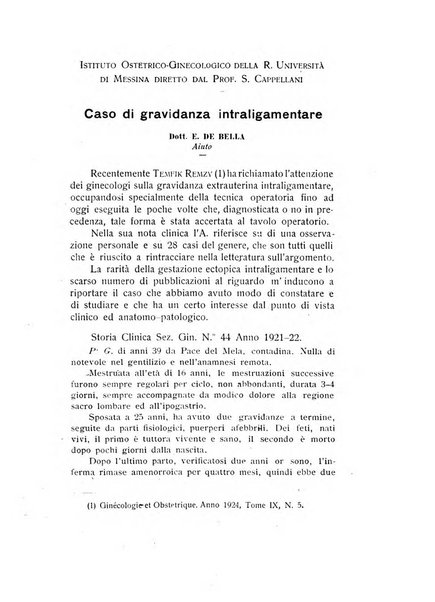 Archivio di ostetricia e ginecologia