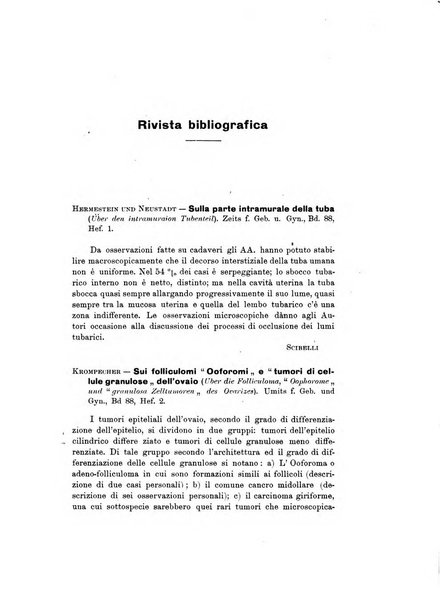 Archivio di ostetricia e ginecologia