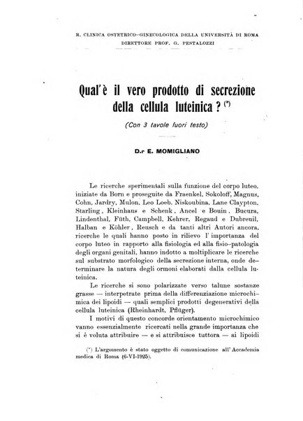 Archivio di ostetricia e ginecologia