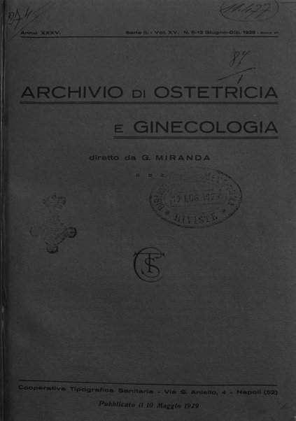 Archivio di ostetricia e ginecologia