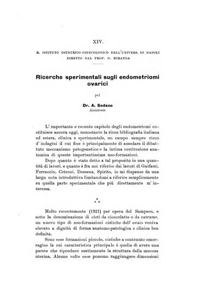 Archivio di ostetricia e ginecologia