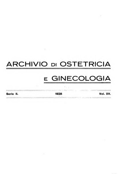 Archivio di ostetricia e ginecologia