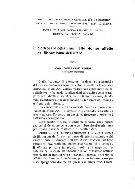 Archivio di ostetricia e ginecologia