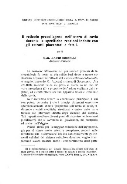 Archivio di ostetricia e ginecologia