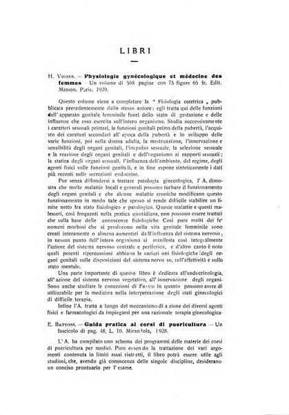 Archivio di ostetricia e ginecologia