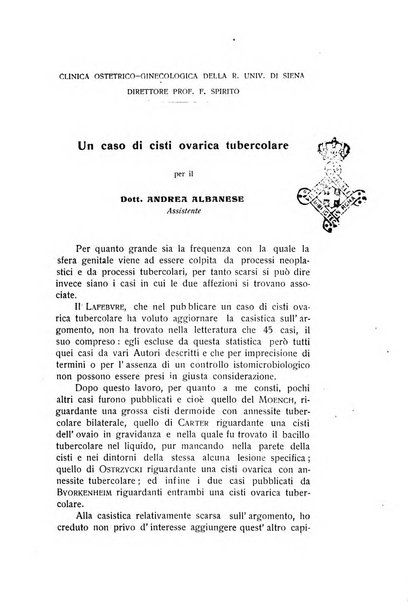 Archivio di ostetricia e ginecologia