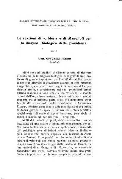 Archivio di ostetricia e ginecologia