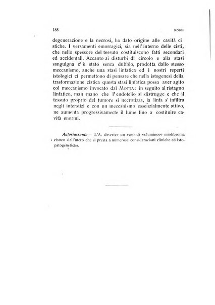 Archivio di ostetricia e ginecologia