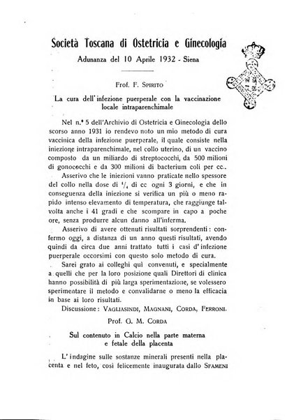 Archivio di ostetricia e ginecologia