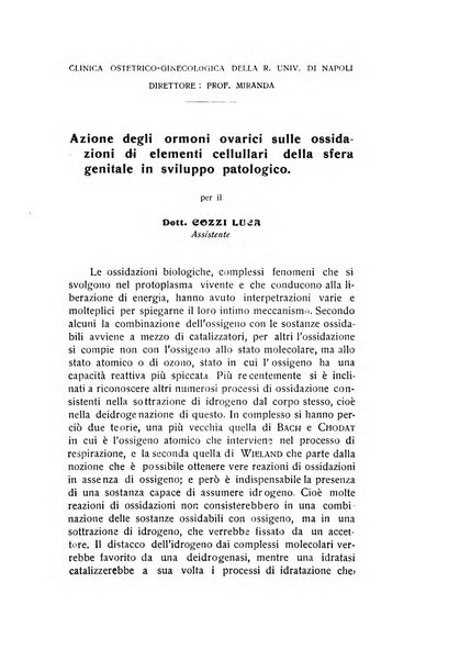 Archivio di ostetricia e ginecologia