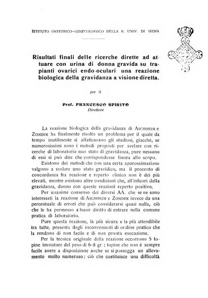 Archivio di ostetricia e ginecologia