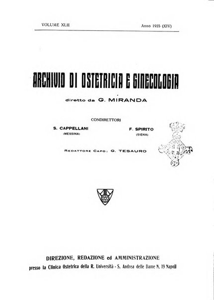 Archivio di ostetricia e ginecologia