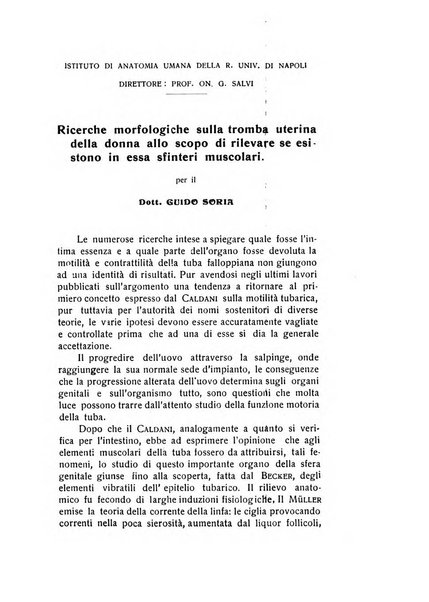 Archivio di ostetricia e ginecologia