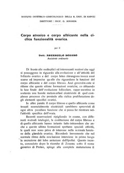 Archivio di ostetricia e ginecologia