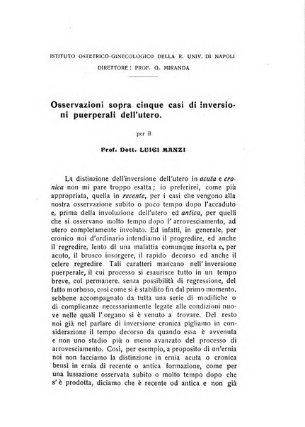 Archivio di ostetricia e ginecologia