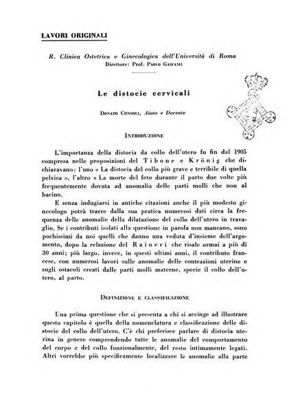 Archivio di ostetricia e ginecologia