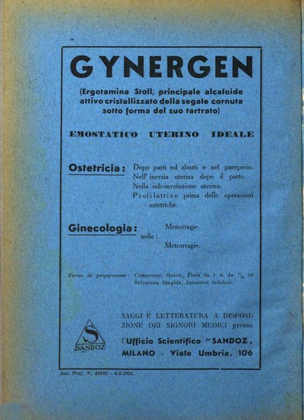 Archivio di ostetricia e ginecologia