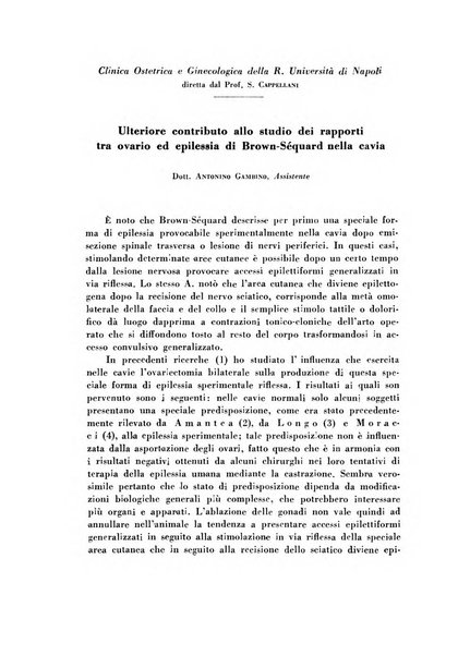 Archivio di ostetricia e ginecologia