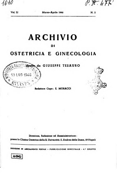 Archivio di ostetricia e ginecologia