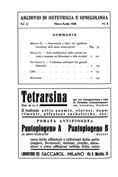 Archivio di ostetricia e ginecologia