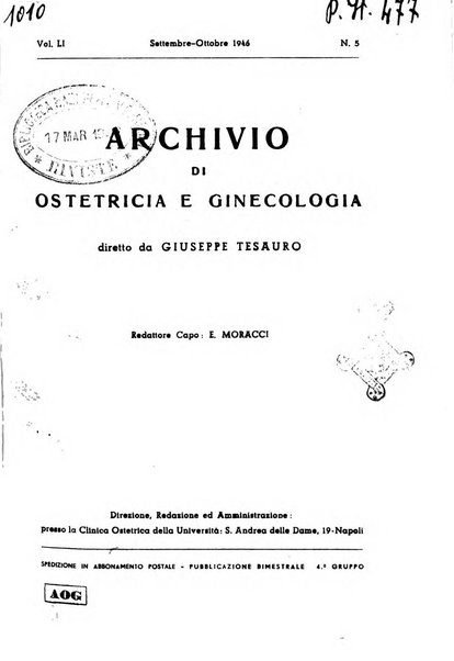 Archivio di ostetricia e ginecologia