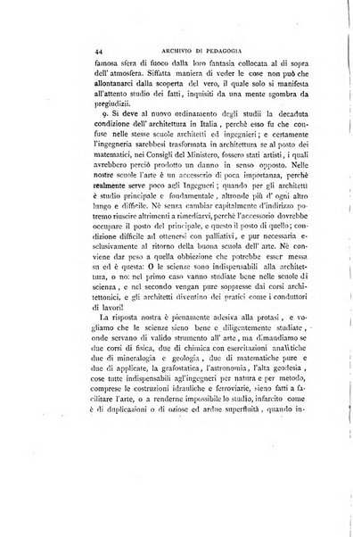 Archivio di pedagogia e scienze affini