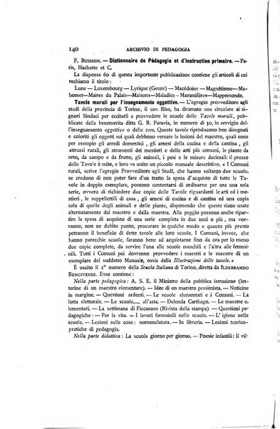 Archivio di pedagogia e scienze affini