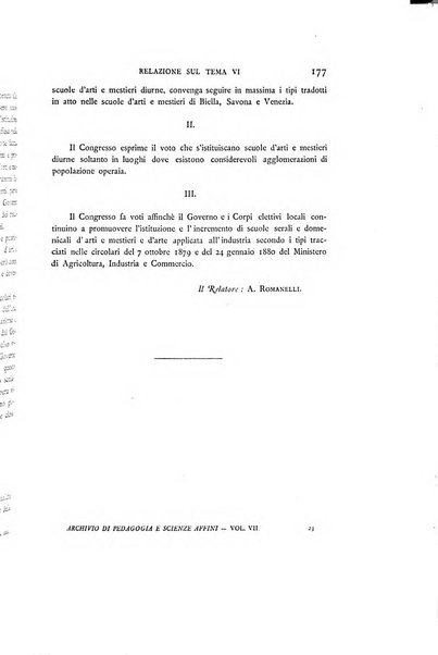 Archivio di pedagogia e scienze affini