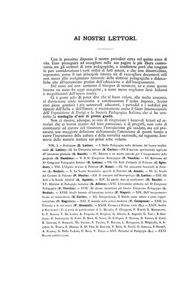 Archivio di pedagogia e scienze affini