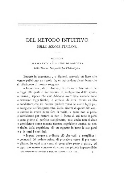 Archivio di pedagogia e scienze affini