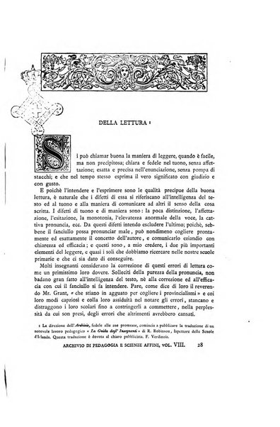 Archivio di pedagogia e scienze affini