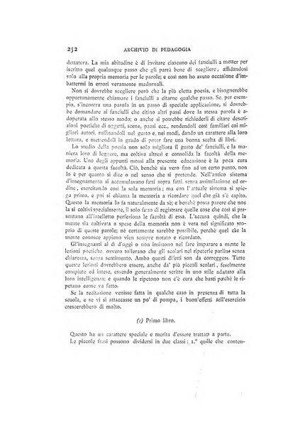 Archivio di pedagogia e scienze affini