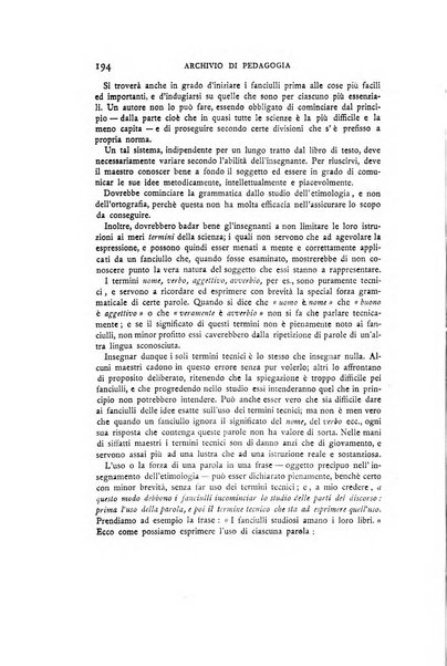 Archivio di pedagogia e scienze affini