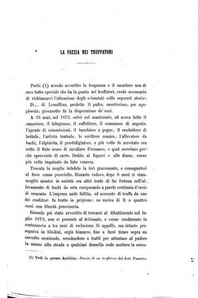 Archivio di psichiatria, scienze penali ed antropologia criminale per servire allo studio dell'uomo alienato e delinquente