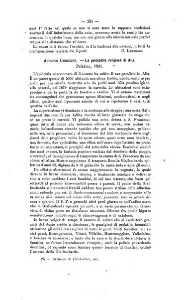 Archivio di psichiatria, scienze penali ed antropologia criminale per servire allo studio dell'uomo alienato e delinquente