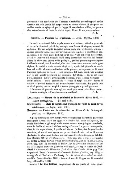 Archivio di psichiatria, scienze penali ed antropologia criminale per servire allo studio dell'uomo alienato e delinquente