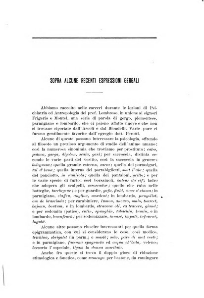 Archivio di psichiatria, scienze penali ed antropologia criminale per servire allo studio dell'uomo alienato e delinquente