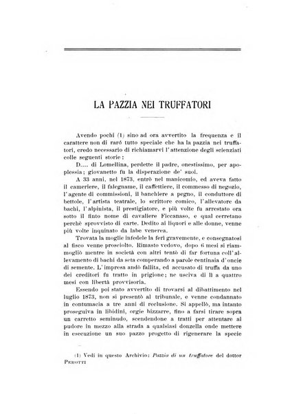 Archivio di psichiatria, scienze penali ed antropologia criminale per servire allo studio dell'uomo alienato e delinquente