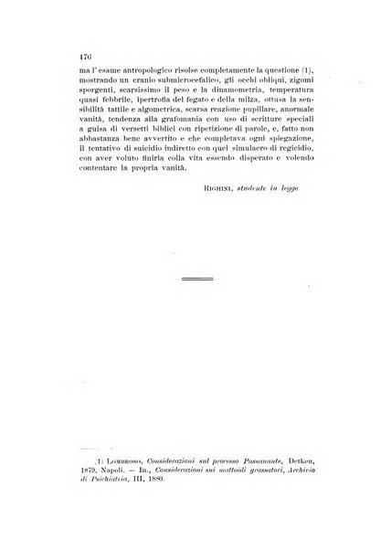 Archivio di psichiatria, scienze penali ed antropologia criminale per servire allo studio dell'uomo alienato e delinquente