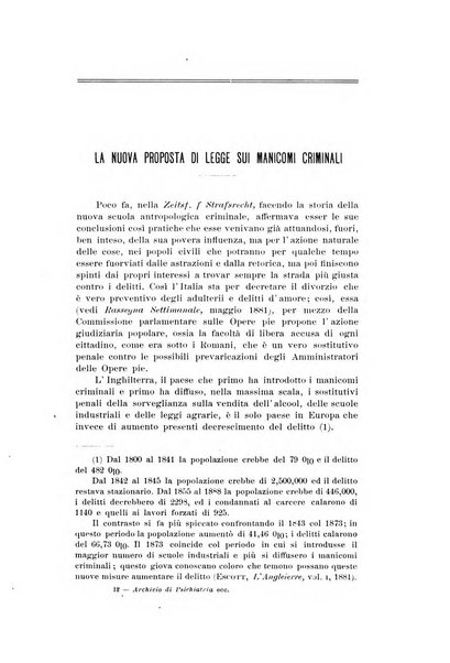 Archivio di psichiatria, scienze penali ed antropologia criminale per servire allo studio dell'uomo alienato e delinquente