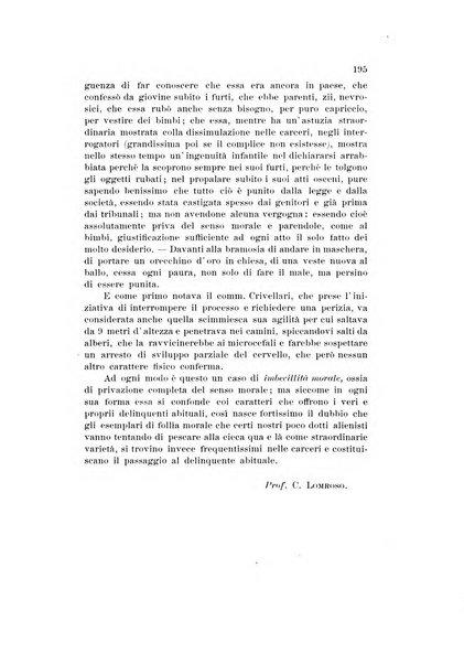 Archivio di psichiatria, scienze penali ed antropologia criminale per servire allo studio dell'uomo alienato e delinquente